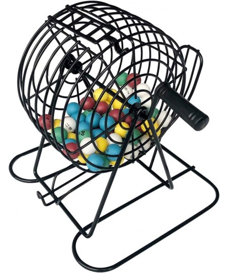 Deluxe Bingo Game Set-Metal Cage with Calling Board 50 Bingo Cards 300 Colorful Bingo Chips 75 Colored Balls … $39.98 - Casin...