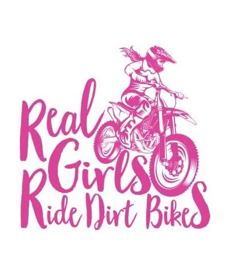 Real Girls Ride Dirt Bikes |Great Gift Idea|Great Gift Idea|Decal Sticker|2 Pack|5 Inch Stickers|FBAS11124 $16.21 - Kids' Sti...