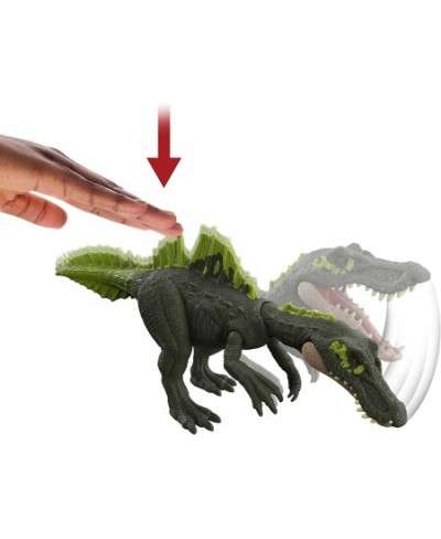 Jurassic World Dominion Roar Strikers Ichthyovenator Dinosaur Action Figure Roaring Sound Chomp Attack Physical & Digital Pla...