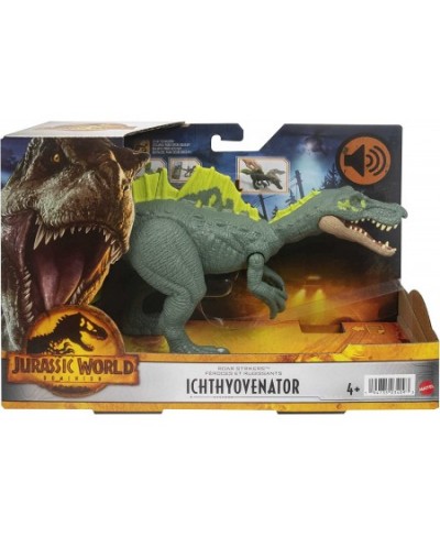 Jurassic World Dominion Roar Strikers Ichthyovenator Dinosaur Action Figure Roaring Sound Chomp Attack Physical & Digital Pla...