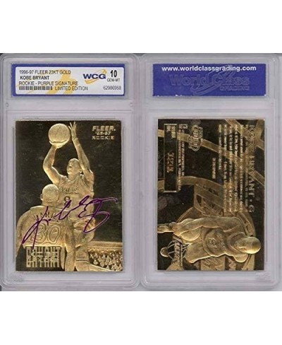 Kobe Bryant 1996-97 Fleer Autographed WCG GEM MT 10 23KT Gold Rookie Card! $86.52 - Trading Cards & Accessories