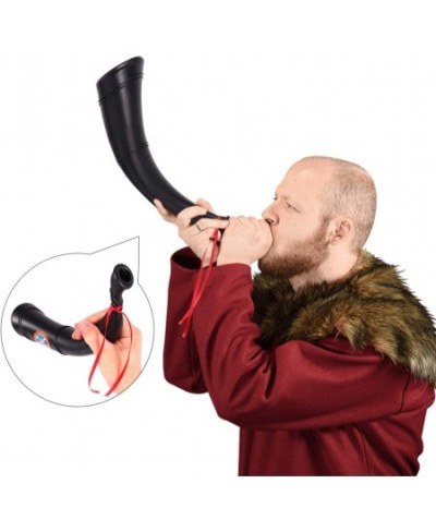 4pcs Viking Drinking Horn Authentic Viking Blow Horn Pirate Sounding Winding Blowing Toy for Halloween Kids Party $22.78 - No...