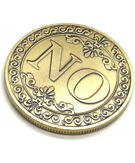 Novelty YES NO Letter Challenge Coin Lucky Divination Wish Coin Decision Maker(Bronze) $17.12 - Gags & Practical Joke Toys