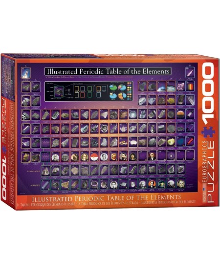 Periodic Table (Illustrated) 1000 Piece Puzzle $29.91 - Jigsaw Puzzles