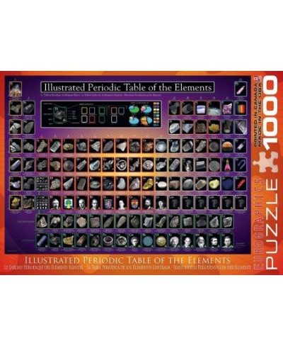 Periodic Table (Illustrated) 1000 Piece Puzzle $29.91 - Jigsaw Puzzles