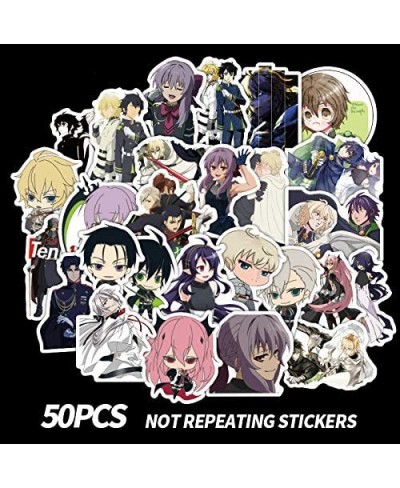 50Pcs/lot Seraph of The end Card Stickers Funny Toys Kids Cartoon Anime Characters Sticker Collection DIY Bus Stickers LD $14...