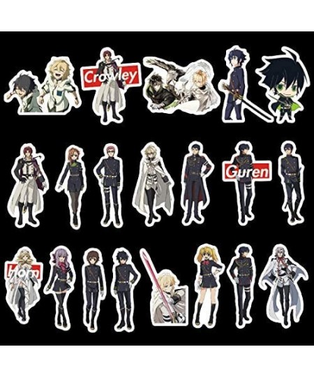 50Pcs/lot Seraph of The end Card Stickers Funny Toys Kids Cartoon Anime Characters Sticker Collection DIY Bus Stickers LD $14...