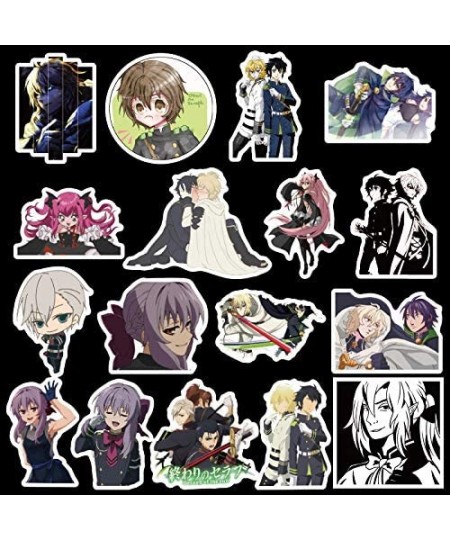 50Pcs/lot Seraph of The end Card Stickers Funny Toys Kids Cartoon Anime Characters Sticker Collection DIY Bus Stickers LD $14...