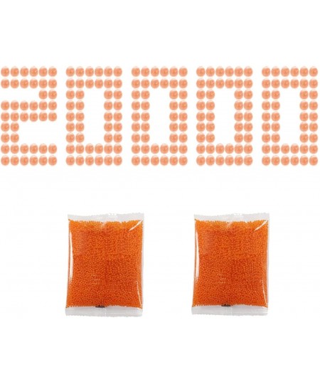 Gel Blaster Ammo 20000 Pcs Bullets Non-Toxic Splatter Ball Ammo 7-8mm Splat for Water Beads Teens Youth Adults Orange (SDQPJ-...