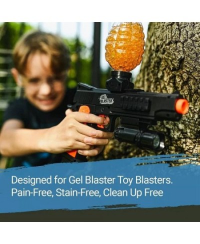 Gel Blaster Ammo 20000 Pcs Bullets Non-Toxic Splatter Ball Ammo 7-8mm Splat for Water Beads Teens Youth Adults Orange (SDQPJ-...