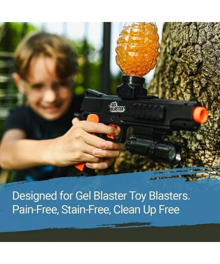 Gel Blaster Ammo 20000 Pcs Bullets Non-Toxic Splatter Ball Ammo 7-8mm Splat for Water Beads Teens Youth Adults Orange (SDQPJ-...