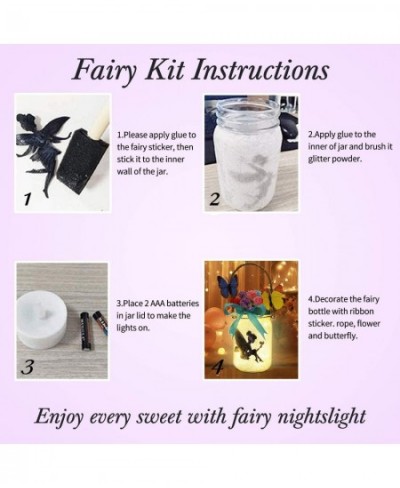 Fairy Craft Kits for Girls Fun DIY Arts and Crafts Project for Kids Ages 8-12 Fairy Night Light Lantern Jars Indoors Outdoors...