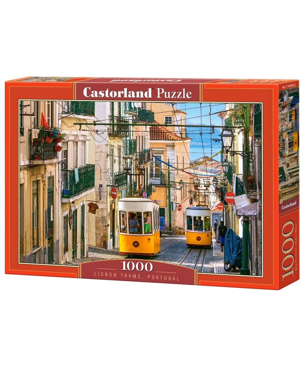 1000 Piece Jigsaw Puzzle Lisbon Trams Portugal European Puzzle Sister City of San Francisco Adult Puzzle C-104260-2 $31.37 - ...