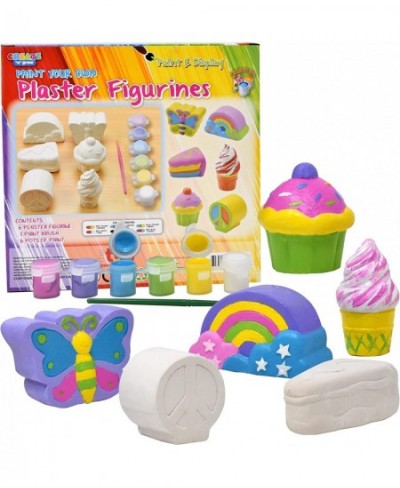 Decorate Your Own Figurines Paint Your Own Kids Set - Includes Six Figurines Paint Brush Six Pots of Paint $26.96 - Craft Kits