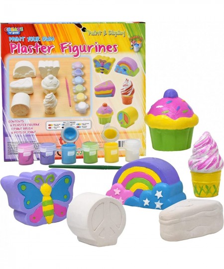 Decorate Your Own Figurines Paint Your Own Kids Set - Includes Six Figurines Paint Brush Six Pots of Paint $26.96 - Craft Kits