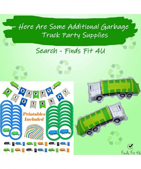 Garbage Truck Party Game - Trash Truck Birthday Party Supplies -Fun for All Ages - Pin The Garbage on The Garbage Truck $17.4...