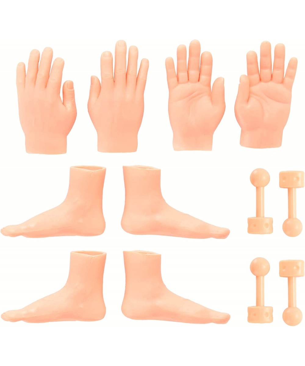 Tiny Hand & Feet Puppets - 4 of Each - Plus 4 Handles - Premium Rubber Little Tiny Finger Hands on Sticks – Fun and Realistic...