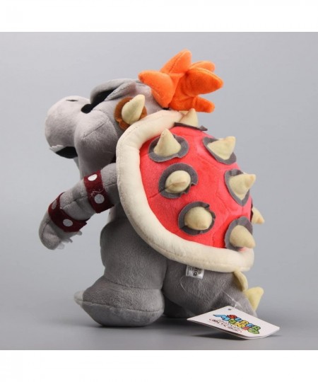 10'' Gray Dry Bowser Koopa & 7'' Dry Bone Bowser Jr. Plush Toy Stuffed Figure Doll $55.67 - Plush Figure Toys