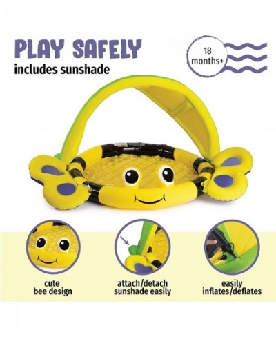 Bumble Bee Soft Inflatable Pool | Outdoor Swimming Toys for Infants & Toddlers | Blowup Games for Kids | Portable Beach Acces...