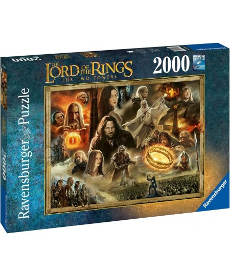 The Lord of The Rings: The Two Towers 2000 Piece Jigsaw Puzzle for Adults - 17294 - Every Piece is Unique Softclick Technolog...