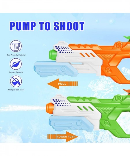 Water Guns for Kids Adults - 3 Pack 600CC Super Squirt Guns Water Soaker Blaster Long Shooting Range Ideas Gift Toys for Summ...