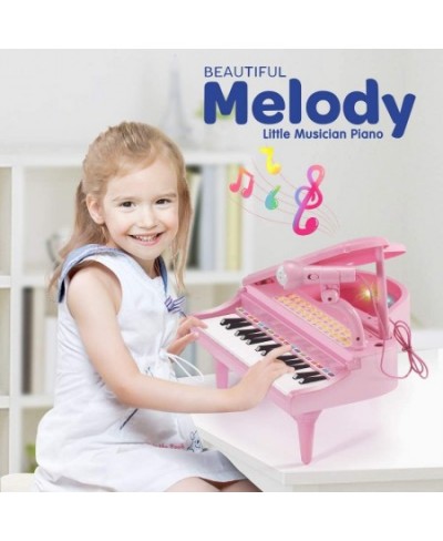 31 Keys Little Pink Piano for Girls with Microphone Electronic Organ Music Keyboard for Kids $55.88 - Kids' Musical Instruments