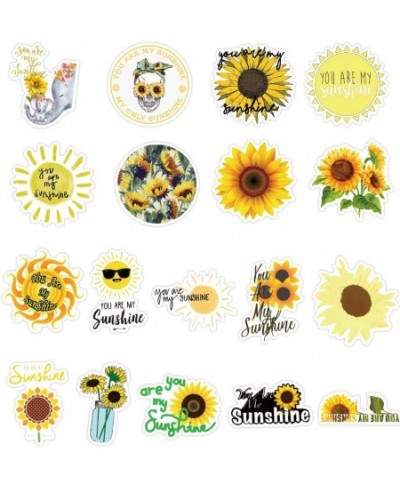 Cute Sun Flower Stickers for Water Bottles 50 pcs Waterproof Vinyl Fresh Stickers for Teens Girls Kids Graffiti Cool Trendy f...