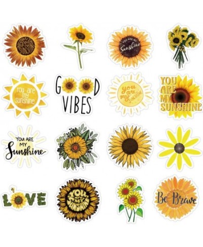 Cute Sun Flower Stickers for Water Bottles 50 pcs Waterproof Vinyl Fresh Stickers for Teens Girls Kids Graffiti Cool Trendy f...