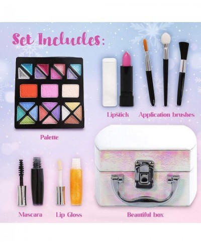 Princess Makeup Kit for Girls - Kids Washable Make Up Pretend Play Toy Set with Glitter Cosmetic Case Non Toxic $44.75 - Kids...