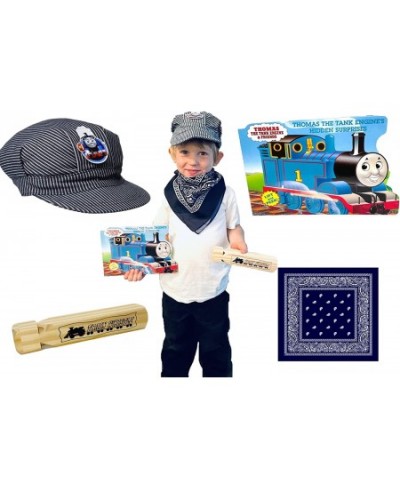 Thomas The Train Toy Conductor Gift Set/ Train Hat/ Train Whistle/ Navy Blue Bandana / Thomas The Tank Engine Hidden Surprise...