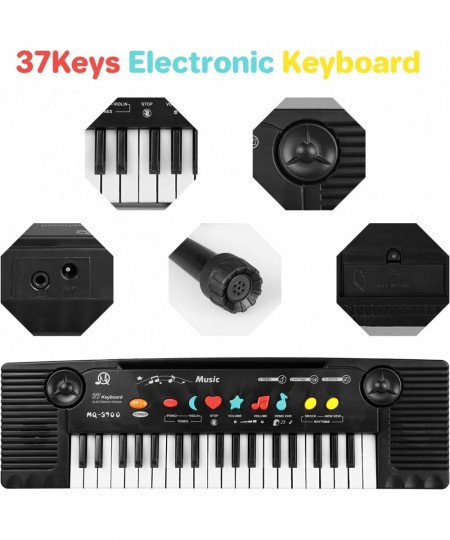 Kids Piano Keyboard Piano for Kids with Microphone Portable Electronic Keyboards for Beginners 37 Keys Musical Toy for 3/4/5/...