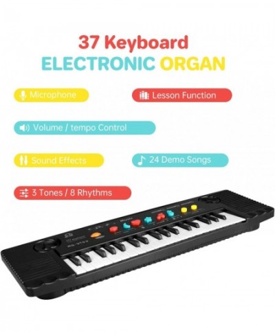 Kids Piano Keyboard Piano for Kids with Microphone Portable Electronic Keyboards for Beginners 37 Keys Musical Toy for 3/4/5/...