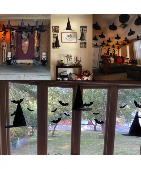 Witch Hat Halloween Witch Costume Decor Hanging Witch Hats Floating Witch Hats for Halloween Party Yard Decorations Supplies ...