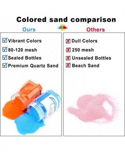 Art Sand 10 Bottles (11 lbs) with Complete Accessories Non-Toxic Colored Sand for Kid's Arts & Crafts Sand Play DIY Kit Sceni...