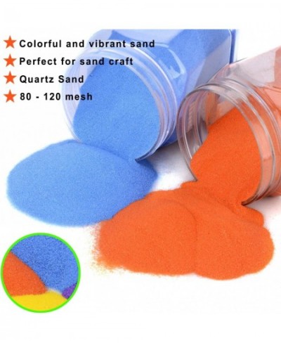 Art Sand 10 Bottles (11 lbs) with Complete Accessories Non-Toxic Colored Sand for Kid's Arts & Crafts Sand Play DIY Kit Sceni...