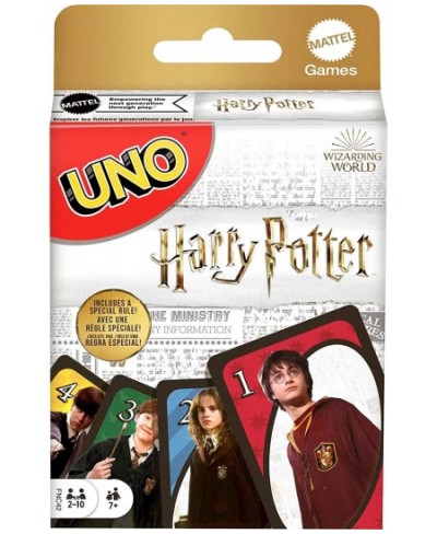 UNO Harry Potter Card Game Movie-Themed Collectors Deck Of 112 Cards With Hogwarts Character Images Gift For Fans Ages 7 Year...