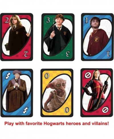 UNO Harry Potter Card Game Movie-Themed Collectors Deck Of 112 Cards With Hogwarts Character Images Gift For Fans Ages 7 Year...