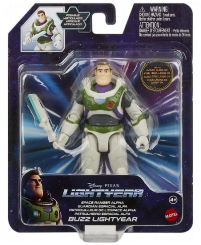 Disney Pixar Lightyear Space Ranger Alpha Buzz Lightyear Figure Authentic Action Figure 5 Inches tall with 12 Posable Joints ...