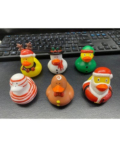 Christmas Rubber Ducks Bulk (24 Pack) Holiday Themed Rubber Duckies 2.5" - for Kids Party Favors Bath Toys Jeep Ducking Bulk ...