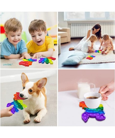 Fidget Toys Push Bubble Fidgets Sensory Toy Pop Fidget Toy for Kids Adults Silicone Stress Relief Toy - Horse Rainbow $17.61 ...