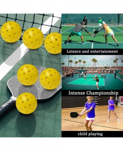 6PCS Indoor Pickleball Set Used for Plastic Baseballs for Kids and Adult Plastic Softball. Daily Training Use Pickleball Outd...