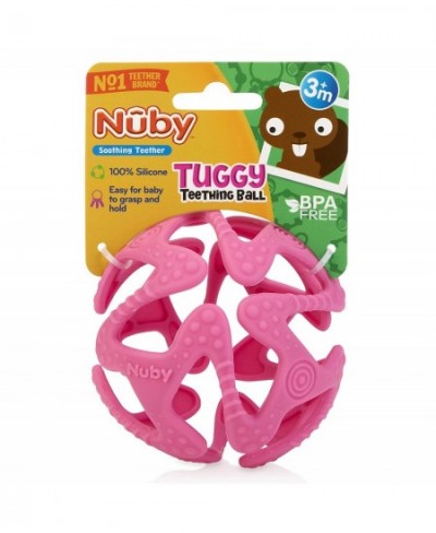 100% Silicone Tuggy Teether Ball 6 Months + Colors May Vary 1 Count (Pack of 1) $16.37 - Baby Teether Toys