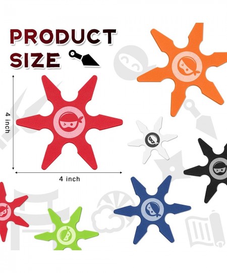 Ninja Foam Star Toys Small Throwing Foam Stars Foam Throwing Toys Ninja Party Favors for Boys Birthday Party Toys Costume Acc...