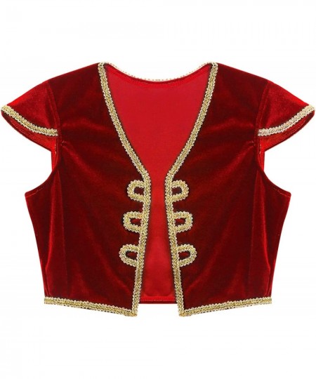 Kids Boys Arabian Prince Costume Velvet Cap Street Vest with Harem Pants for Halloween $20.37 - Kids' Costumes