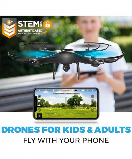 U45WF FPV RC Drone with Camera - VR Capable WiFi Quadcopter Remote Control Flying Drone with 720p HD Camera Live Video 6 Axis...