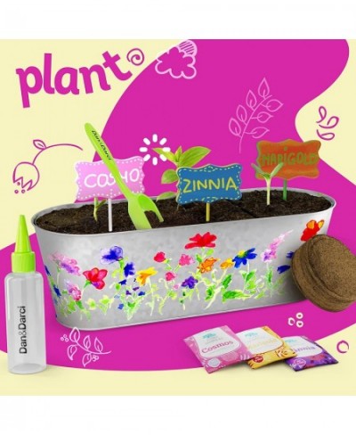 Paint & Plant Flower Craft Kit for Kids - Best Birthday Crafts Gifts for Girls & Boys Age 5 6 7 8-12 Year Old Girl Children G...