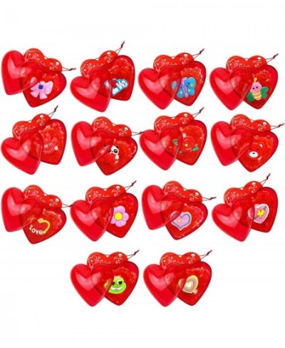 28 Pack Valentines Day Gifts Kids Party Favors Set Includes 28 Light Up Necklaces Rings Toys and Valentines Cards for Kids Va...