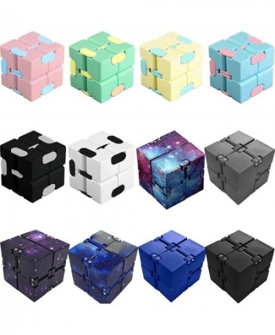 12 Pieces Infinity Cube Fidget Toy Infinity Cube Infinite Magic Fidget Cool Mini Gadget Best for Stress and Anxiety Relief $2...