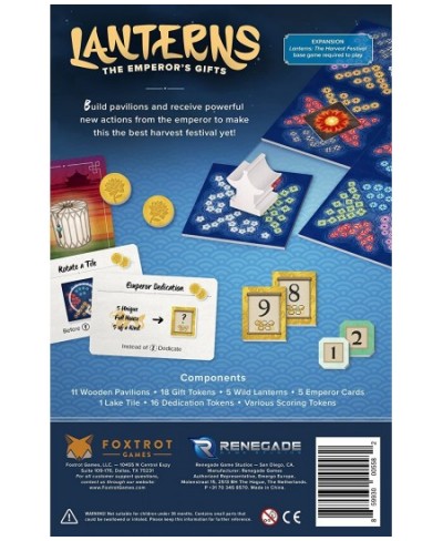 Lanterns: The Emperor's Gifts $31.61 - Board Games