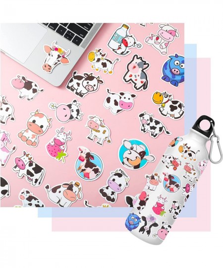 Cute Cow Stickers for Water Bottles Kawaii Cartoon Animal Stickers for Hydro Flask Scrapbook Laptop Skateboard Car Waterproof...